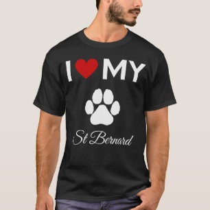 I Liebe meines St. Bernard-Hundes T-Shirt