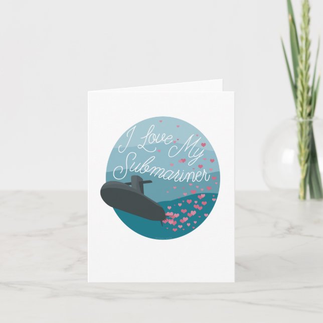I Liebe meines U-Boots - Karte (Vorderseite)