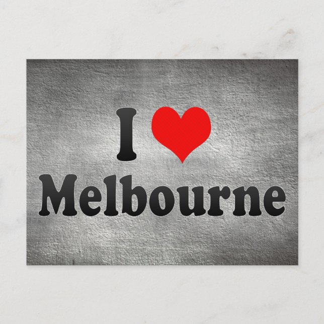 I Liebe Melbourne, Australien Postkarte (Vorderseite)
