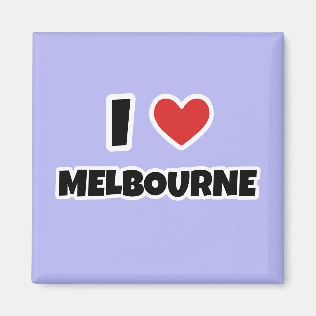 I Liebe Melbourne Magnet (Vorne)