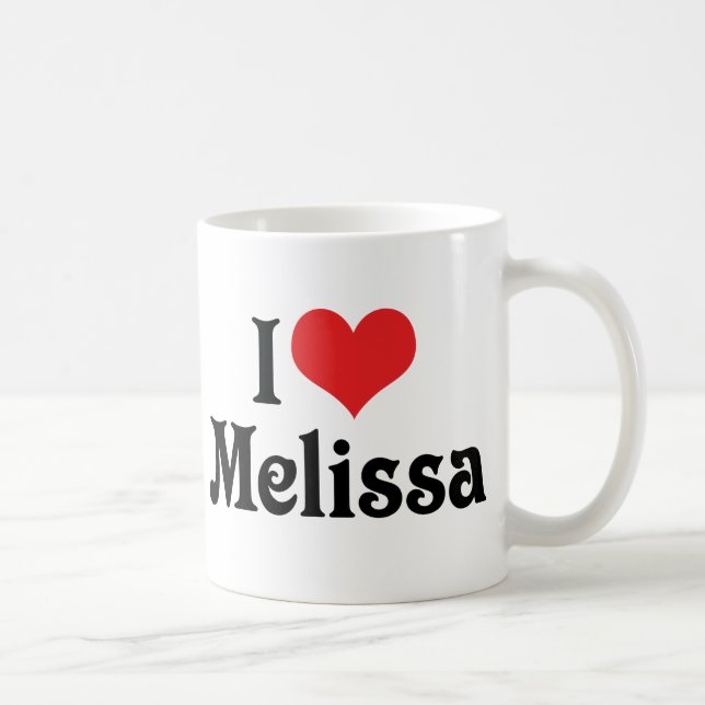 I Liebe Melissa Kaffeetasse (Rechts)