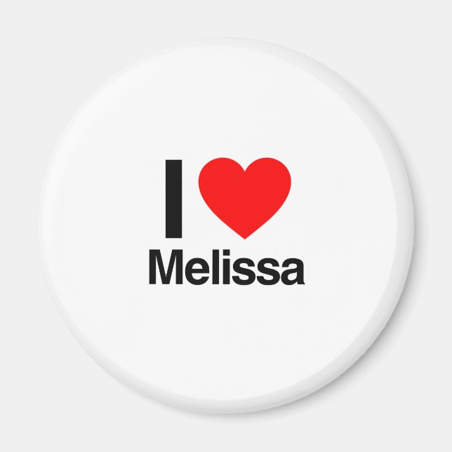 i Liebe melissa Magnet (Vorne)