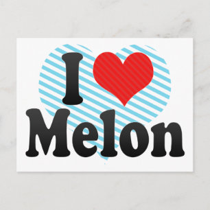 I Liebe Melon Postkarte