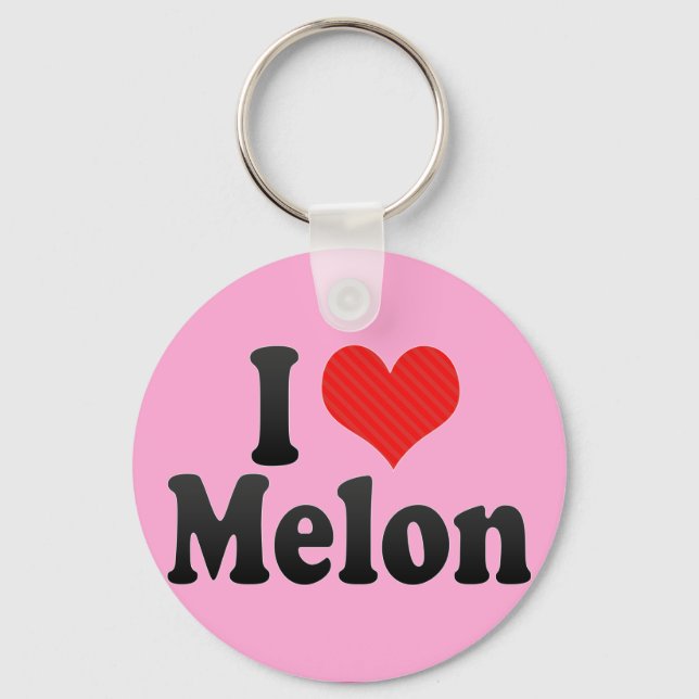 I Liebe Melon Schlüsselanhänger (Vorderseite)