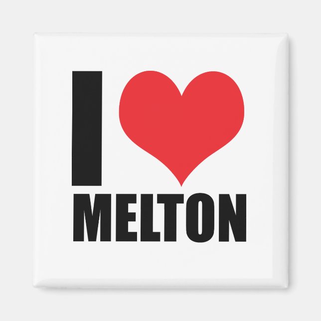 I Liebe Melton Magnet (Vorne)