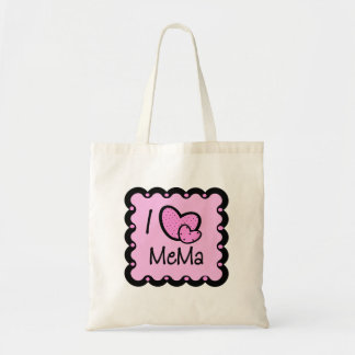 I Liebe Mema niedlicher T - Shirt Tragetasche