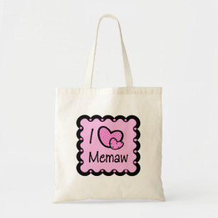 I Liebe Memaw niedlicher T - Shirt Tragetasche