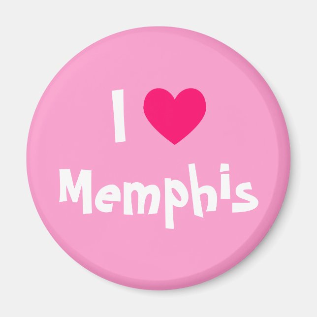 I Liebe Memphis Magnet (Vorne)