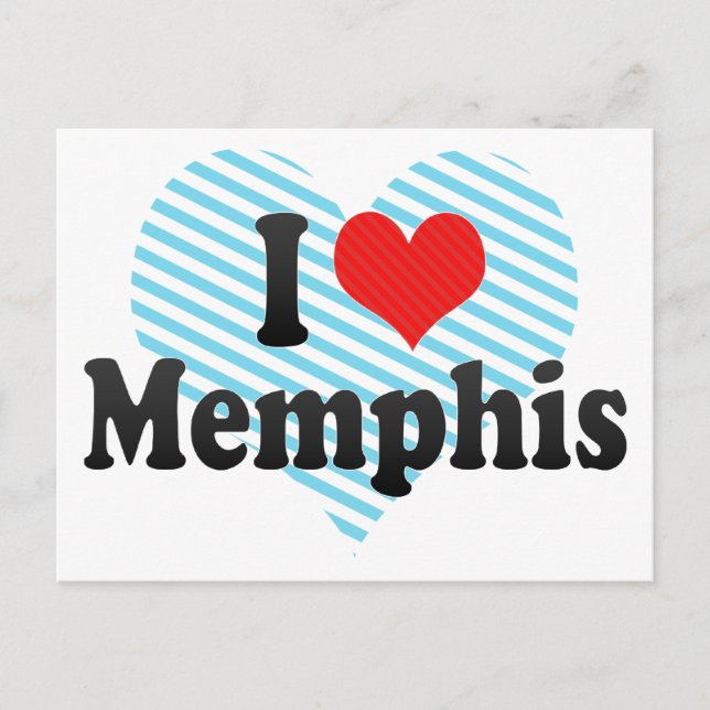 I Liebe Memphis Postkarte (Vorderseite)