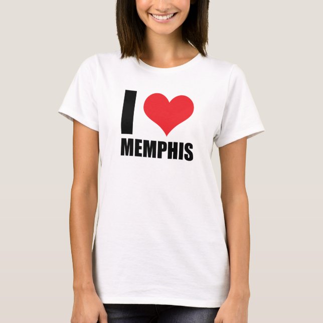 I Liebe Memphis T-Shirt (Vorderseite)
