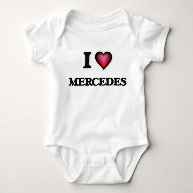 I Liebe Mercedes Baby Strampler (Vorderseite)