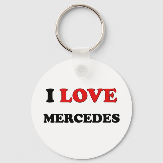I Liebe Mercedes Schlüsselanhänger (Vorderseite)