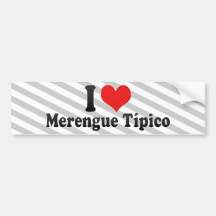 I Liebe Merengue Típico Autoaufkleber