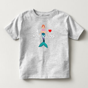 I Liebe Mermaids Design - Kleinkind Fine Jersey To T-shirt