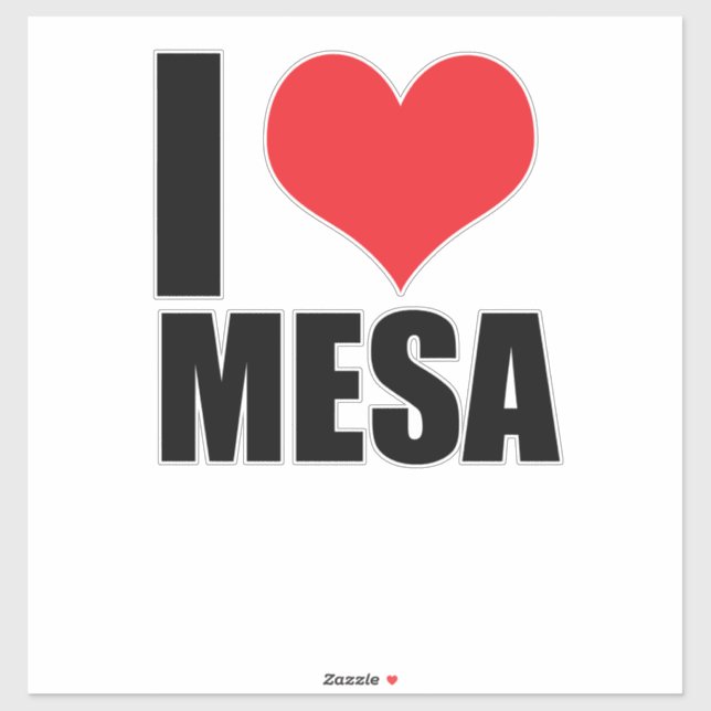 I Liebe Mesa Aufkleber (Blatt)