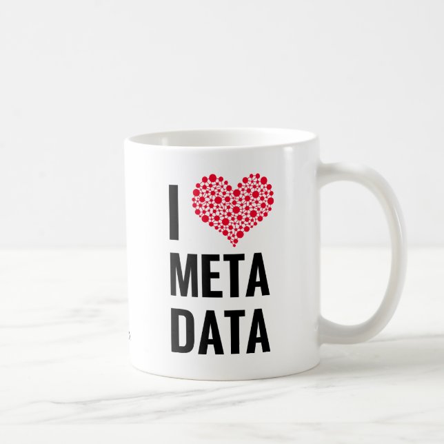 I Liebe-Metadaten-Tasse Kaffeetasse (Rechts)