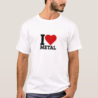 I Liebe Metal - Metallüberzug T-Shirt