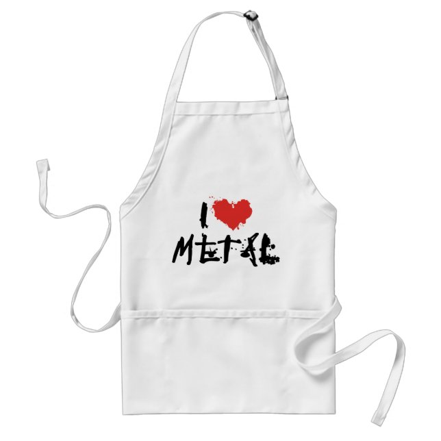 I Liebe Metal Schürze (Vorne)