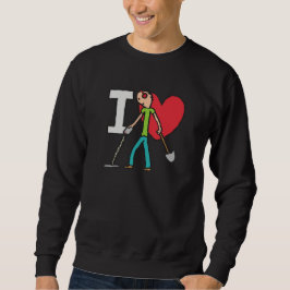 I Liebe Metalldetektion Sweatshirt