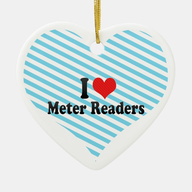 I Liebe-Meter-Leser Keramikornament (Vorne)