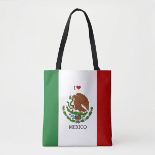 i Liebe mexico - mexikanische Flagge Tasche