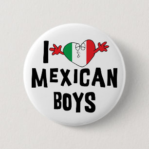 I Liebe-Mexikaner-Jungen Button