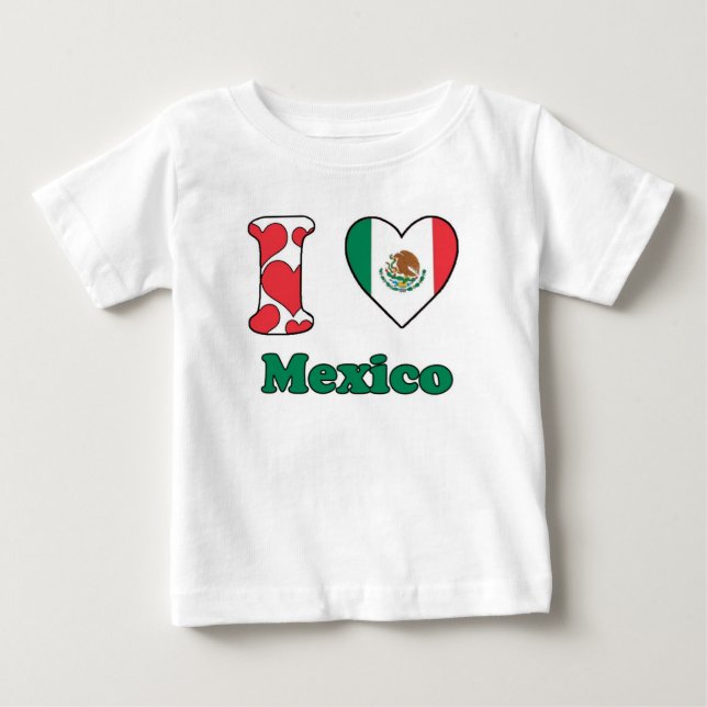 I Liebe Mexiko Baby T-shirt (Vorderseite)