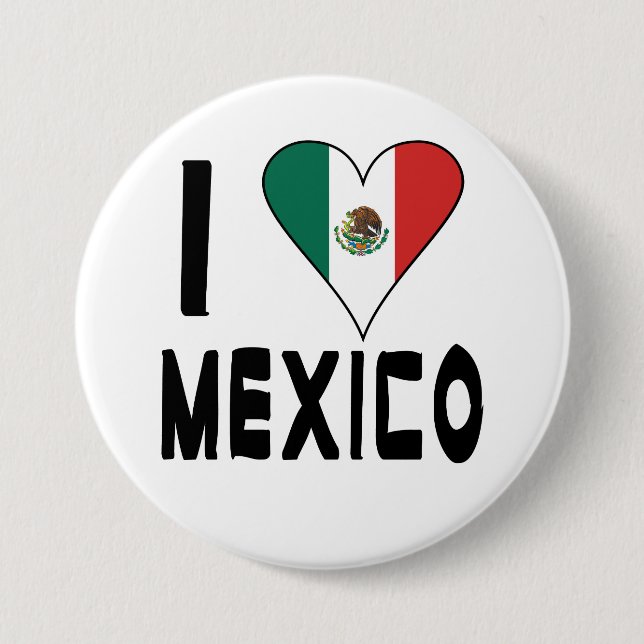 I Liebe Mexiko Button (Vorderseite)