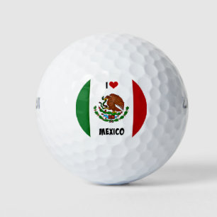 I Liebe Mexiko, mexikanische Flagge Golfball