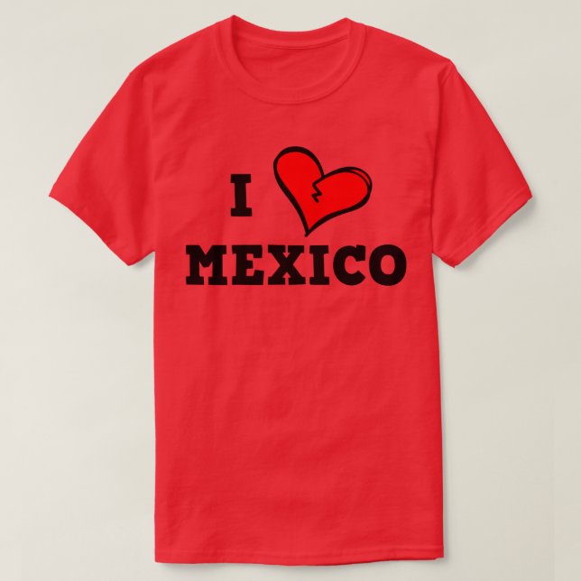 I Liebe Mexiko T-Shirt (Design vorne)