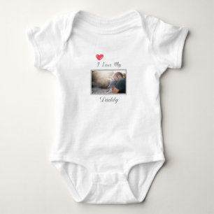 I LIEBE MEY DADDY BABY BODYSUIT PERSONALISIERTES F STRAMPLER
