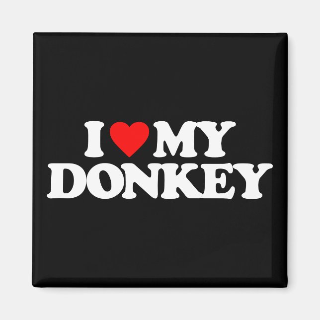 I LIEBE MEY DONKEY MAGNET (Vorne)