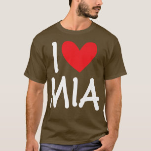 I Liebe Mia Name Personalisiert Girl BESTE FREUNDI T-Shirt
