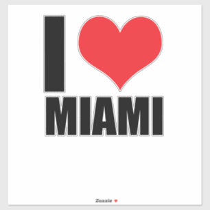 I Liebe Miami Aufkleber