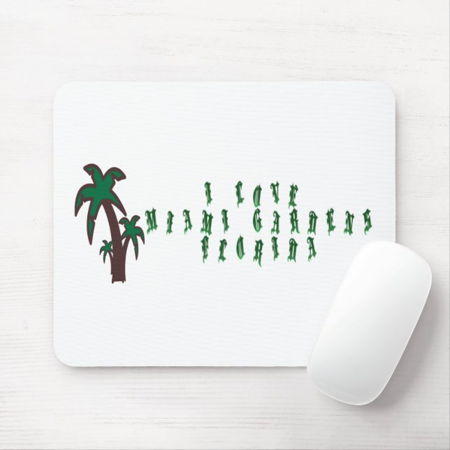 I Liebe Miami Gardens Florida Mousepad (Mit Mouse)
