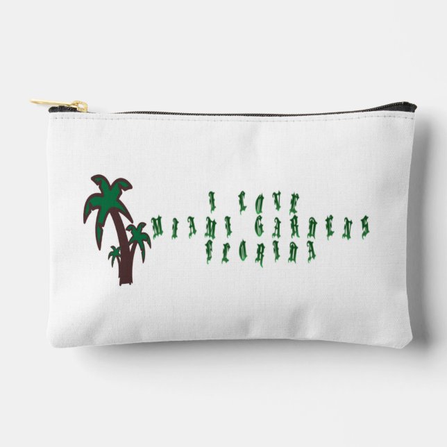 I Liebe Miami Gardens Florida Zubehörtasche (Vorderseite)