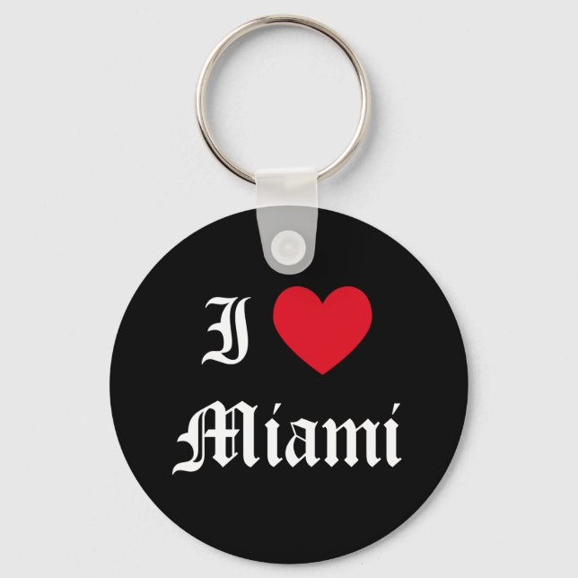 I Liebe Miami Schlüsselanhänger (Vorderseite)