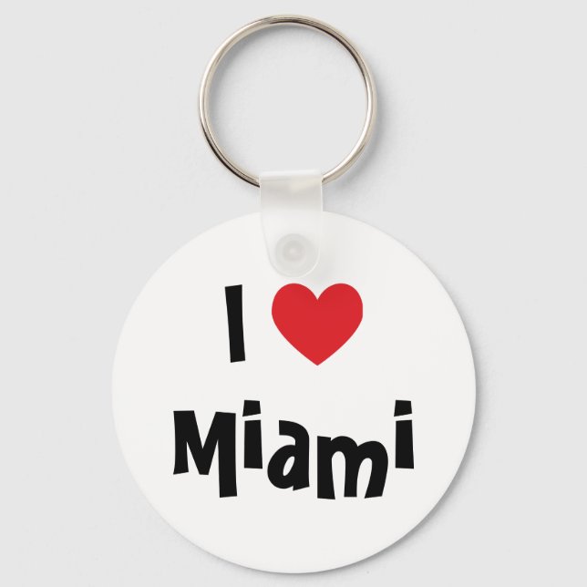 I Liebe Miami Schlüsselanhänger (Vorderseite)