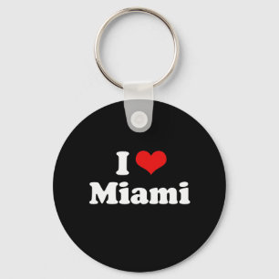 I Liebe Miami Tshirt White Tshirt Schlüsselanhänger