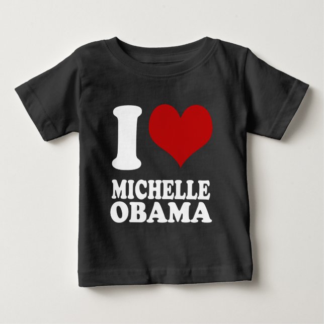 I Liebe Michell Obama Baby T-shirt (Vorderseite)