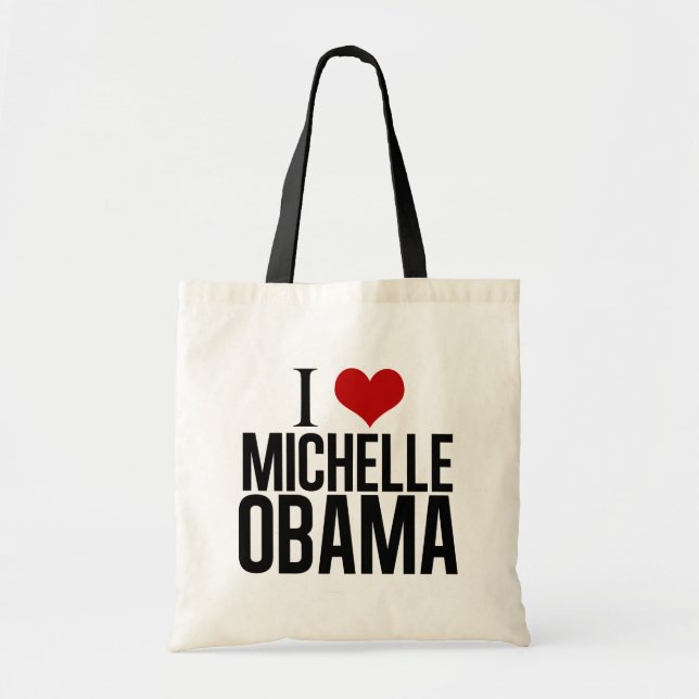 I Liebe Michelle Obama Tragetasche (Vorne)