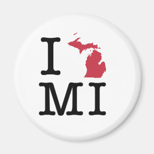 I Liebe Michigan Magnet
