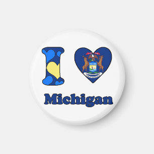 I Liebe Michigan Magnet