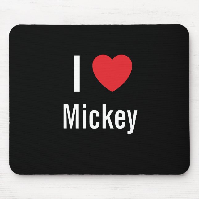 I Liebe Mickey Mousepad (Vorne)