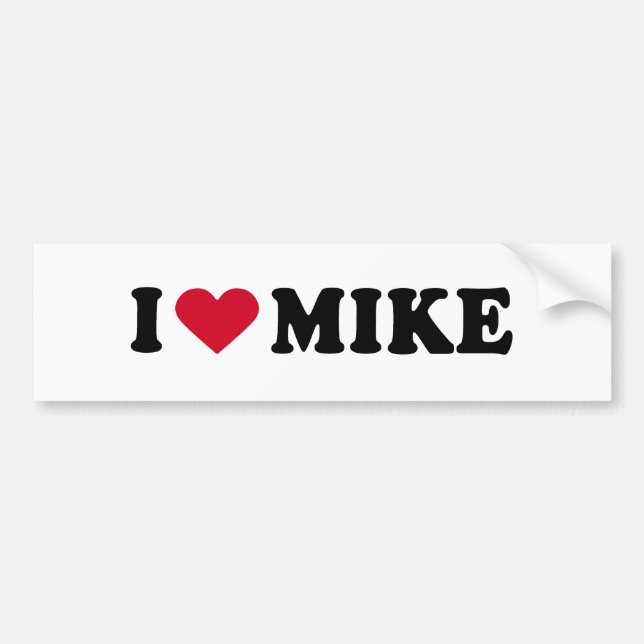I LIEBE-MIKE AUTOAUFKLEBER (Vorne)