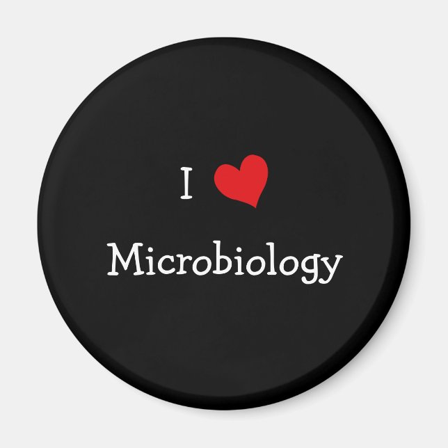 I Liebe Mikrobiologie Magnet (Vorne)