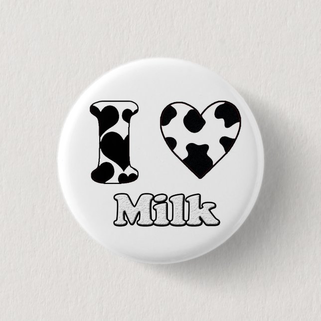 I Liebe Milch Button (Vorderseite)