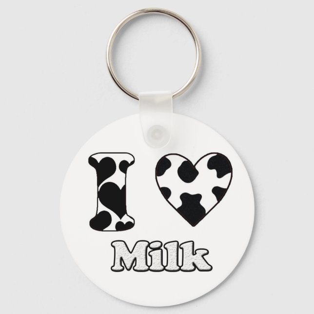 I Liebe Milch Schlüsselanhänger (Vorderseite)