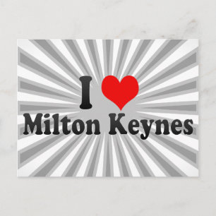 I Liebe Milton Keynes, Vereinigtes Königreich Postkarte