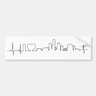 I Liebe Milwaukee in einer außerordentlichen ecg Autoaufkleber